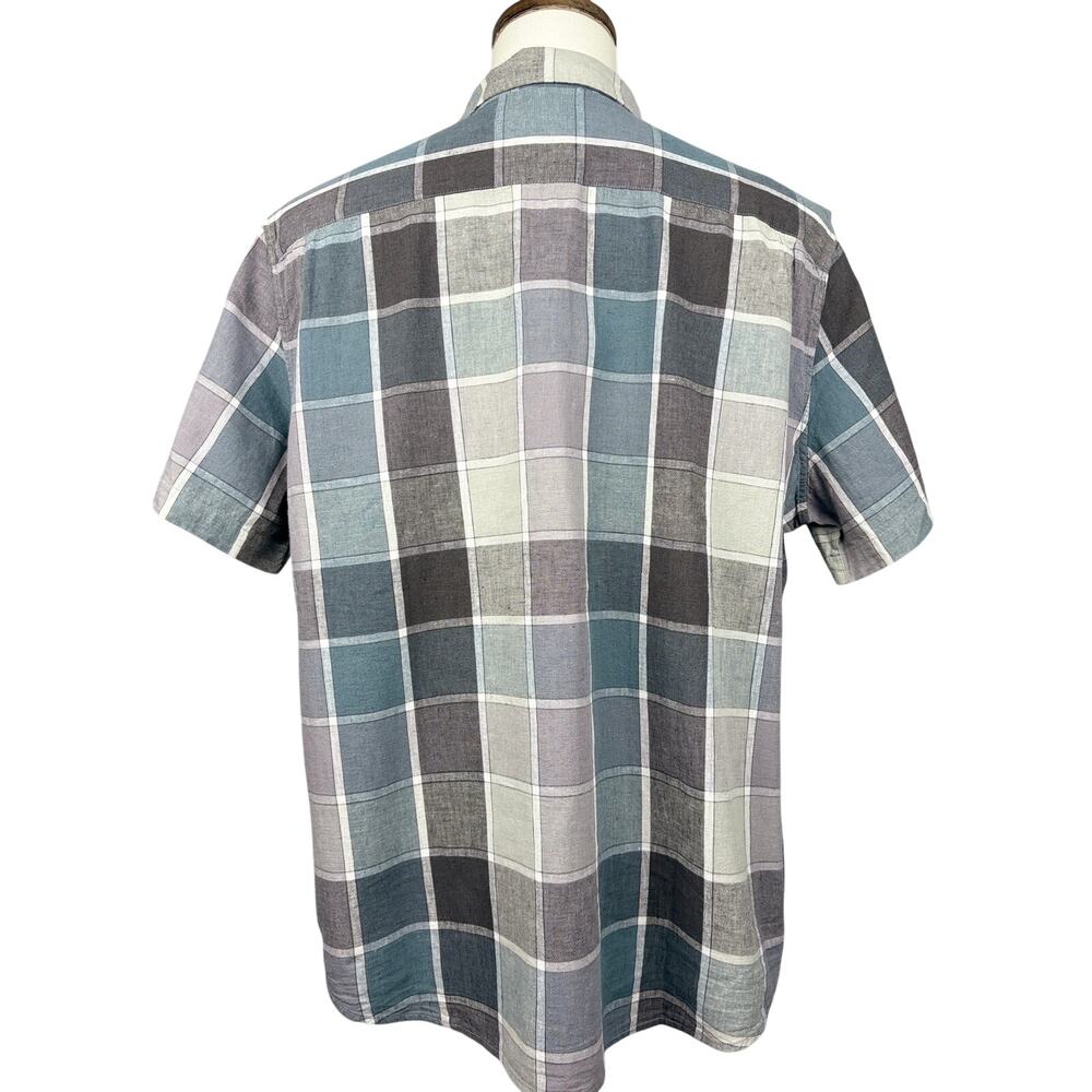 NWT Levi’s Plaid Short Sleeve Button Up Shirt XL Neutral Grunge - Picture 3 of 6